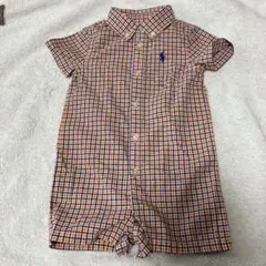 Ralph Lauren チェック柄ロンパース