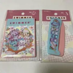 SWMMER ミニミラー・折りたたみコーム　セリア