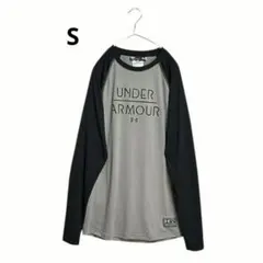 UNDER ARMOUR 長袖カットソー グレー ブラック S