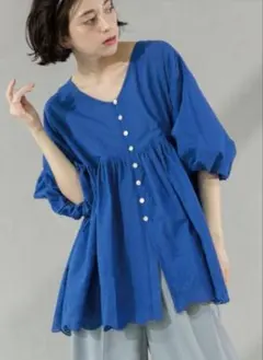 刺繍デザインチュニックブラウス／OPAQUE.CLIPのサムネイル