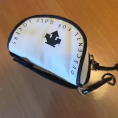 超美品✨DESCENTE GOLF ボールポーチ ホワイト☆のサムネイル