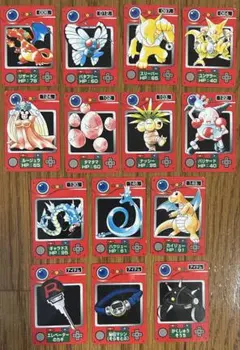 希少 ポケモン図鑑 カードダス ミニカード 18枚 リザードン ミュウ