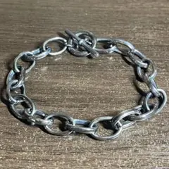 シルバー925 アンカーチェーン 豚鼻 ブレスレット メキシカン