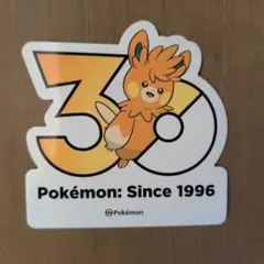韓国 ポケモン 30周年 ロゴステッカー パーモット