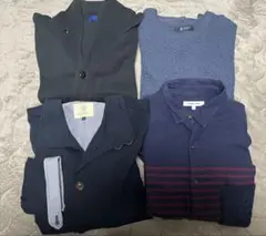 メンズ　カーディガン　ジャケット　セーター　長袖シャツ　４点まとめ売り