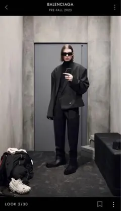 23fall Balenciaga FOLDED TAILORED JACKETのサムネイル