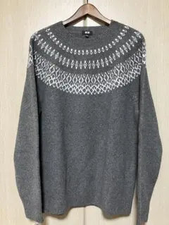 UNIQLO ３Ｄスフレヤーンクルーネックセーター