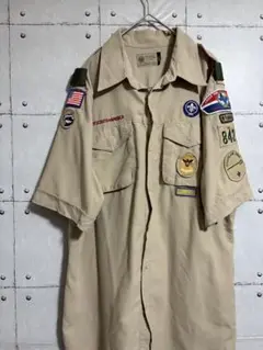 古着　BOYSCOUTS OF AMERICA　半袖　ボーイスカウト　シャツ　M