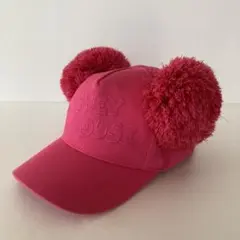 東京ディズニーリゾート ポンポン付きキャップ ピンク ミッキーマウス 58cm