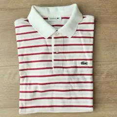 LACOSTE ストライプ ポロシャツ サイズ4
