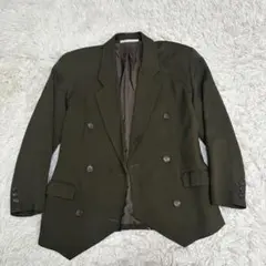 PERRY ELLIS ダブルジャケット オリーブ カーキ ピークドラペルのサムネイル
