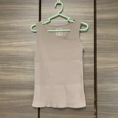 【USED】ピンクベージュ タンクトップ M