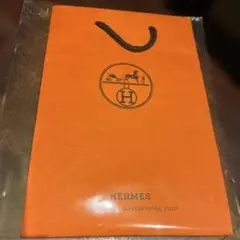 HERMES オレンジ紙袋 ロゴ入り