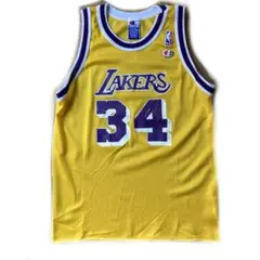 LAKERS 90’sレイカーズ O’NEAL ゲームシャツ34 チャンピオン