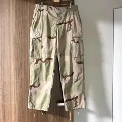 【ミリタリー古着】 米軍 3カラーデザートカモ柄 BDUパンツ 迷彩カーゴパンツ