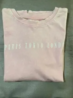 PARIS TOKYO LONDON ピンク Tシャツ
