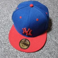 New Era 59FIFTY キャップ 青と赤 7 1/8 57cm