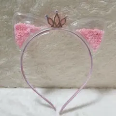 カチューシャ 猫耳 キラキラ スパンコール