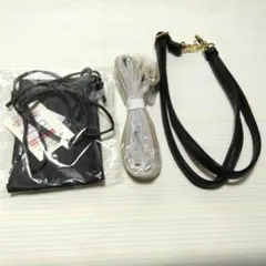 合成皮革ミニバッグとショルダーバッグベルト付け替え用×2