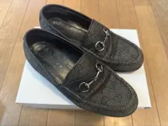 GUCCI ホースビットローファー GG柄 ブラック
