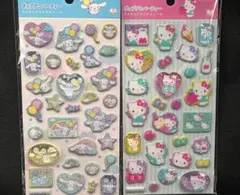 ポップデコパーティ　ラメきらクリスタルシール　シナモン　キティ　サンリオ　シール