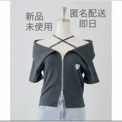 【新品】トップス ラメテレコダブルジップトップス NICE CLAUPのサムネイル