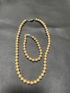 真珠ネックレス　ブレスレット　セット