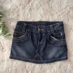 バーバリーブルーレーベル　ミニスカート　デニム　y2k　ノバチェック　ロゴ刺繍のサムネイル