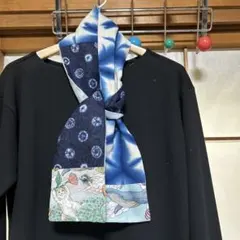 ☆セール❗️おまけ付き クールネック2枚セット 　　柿渋染め　雪花絞り