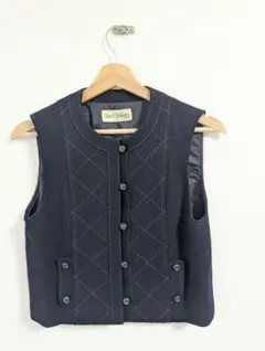 Miss Onward ネイビー ノースリーブベスト