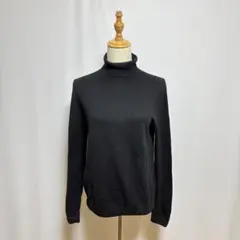 ★ユニクロ カシミヤ100％ タートルネックニット L 黒