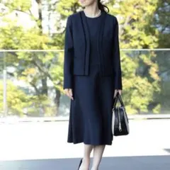 Demi-Luxe BEAMSスラブツイード ワンピースセットアップsize40