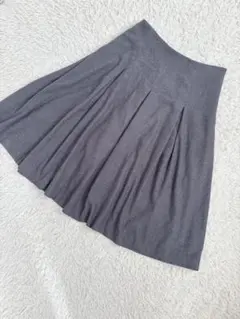 GEORGES RECH ジョルジュレッシュ　プリーツスカート　グレー