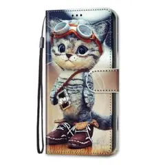 人気商品　iPhoneケース　手帳型　耐衝撃　可愛い　ねこちゃん　カード収納