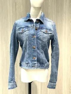 H＆M ブルー デニムジャケット ショート丈