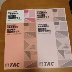 2025年 不動産鑑定士 鑑定理論演習特効ゼミ(裁断済み)