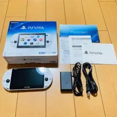 【新品同様品】PSVita Wi-Fiモデル グレイシャー・ホワイト ZA22
