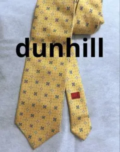dunhill ダンヒル　ネクタイ　イエロー シルク100% イタリア製