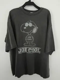 SNOOPY スヌーピー PEANUTS JOE COOL Tシャツ M グレー