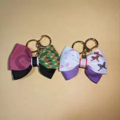 鬼滅の刃/ストラップ／リボン（冨岡義勇、胡蝶しのぶ）