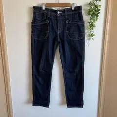 カフェッティ ペグトップ デニム ジーンズ テーパード ワーク パンツ