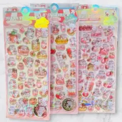 お買い得限定！ラメ入りうさぎのボンボンドロップシール