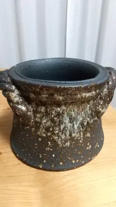 昭和レトロ 金属製火鉢 骨董 メダカ鉢 睡蓮鉢 金魚鉢 植木鉢 手炙り