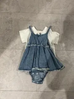 【BREEZE】デニム ワンピース　Tシャツセット