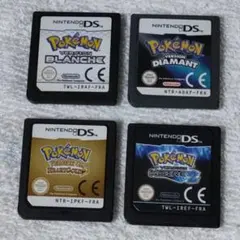 海外版 ポケットモンスター ハートゴールド ダイヤモンド ホワイト ブラック2