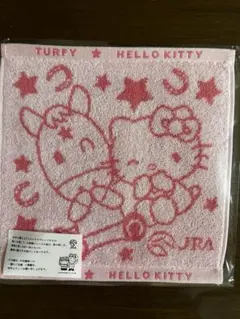JRA ハローキティ ターフィー　タオル ハンカチ　 非売品