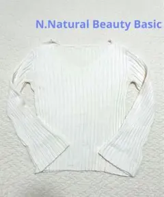 N ナチュラルビューティーベーシック　フレアスリーブカットソー