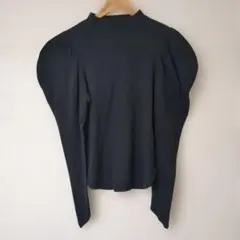 【美品】HELK マトンスリーブトップス 黒 M コットン 伸縮 上品 人気のサムネイル