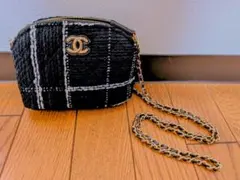 CHANELシャネル ノベルティ チェーン ツイードバック