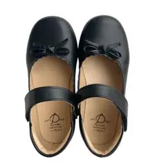 フォーマルシューズ キッズ18.0 黒 リボン パルズクラブ